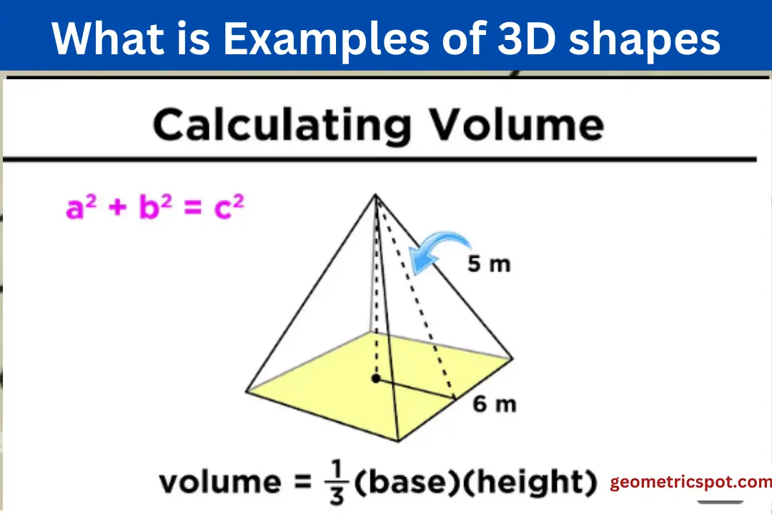 Examples of 3D shapes vertices