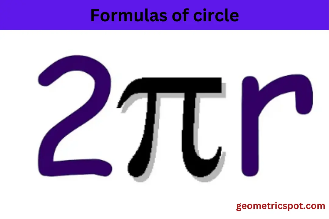 Formulas of circle