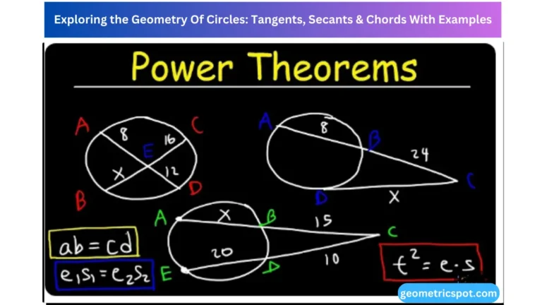 Exploring the Geometry Of Circles: Tangents, Secants & Chords With Examples